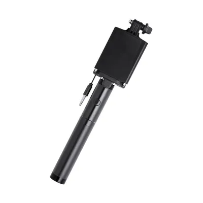 Selfie stick with a powerbank inside