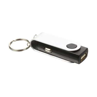 Swivel car charger in silver