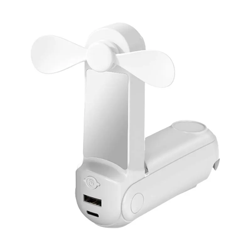 5 in 1 fan powerbank with mirror and phone holder