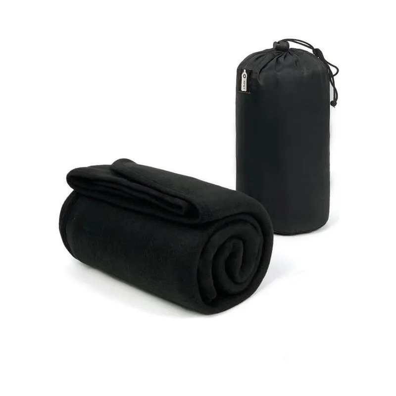 Travel blanket that packs into its pouch