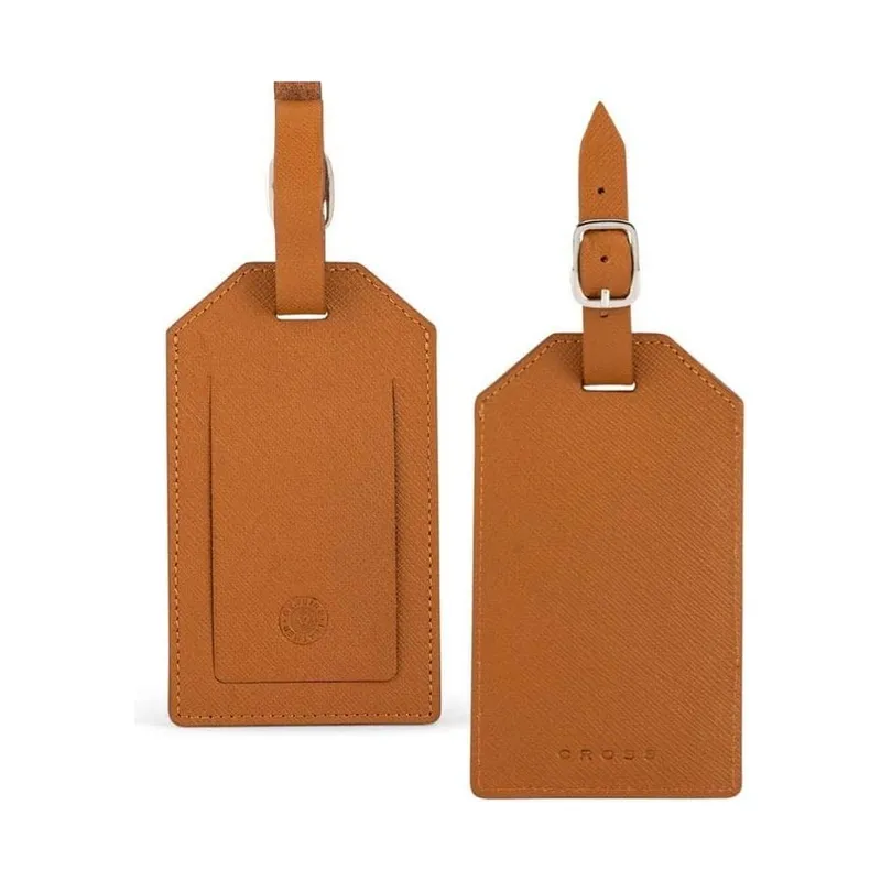 Cross Saffiano leather luggage tag