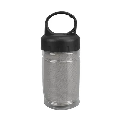 rPET cooling towel in a carry bottle