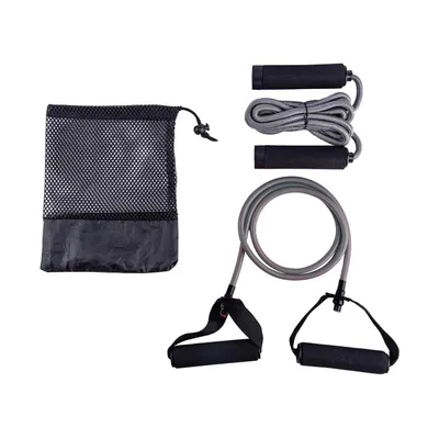 Skipping rope and resistance tube kit