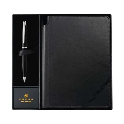 Cross ATX basalt black pen and journal set