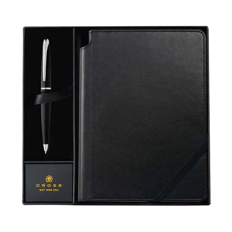 Cross ATX basalt black pen and journal set