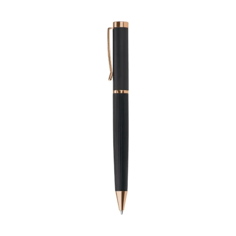 Metal ballpoint pen in black or blue