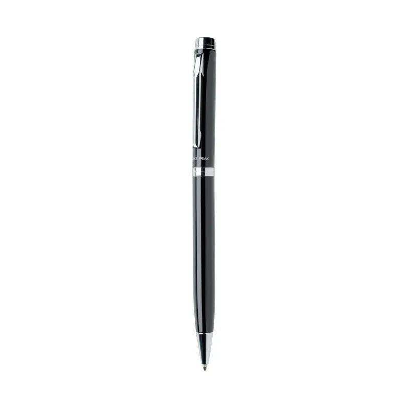 Swiss Peak narrow metal pen in black