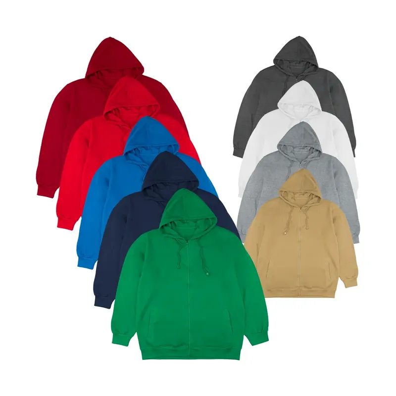 Fleece Hoodies with Zipper in (S to 3XL) Sizes