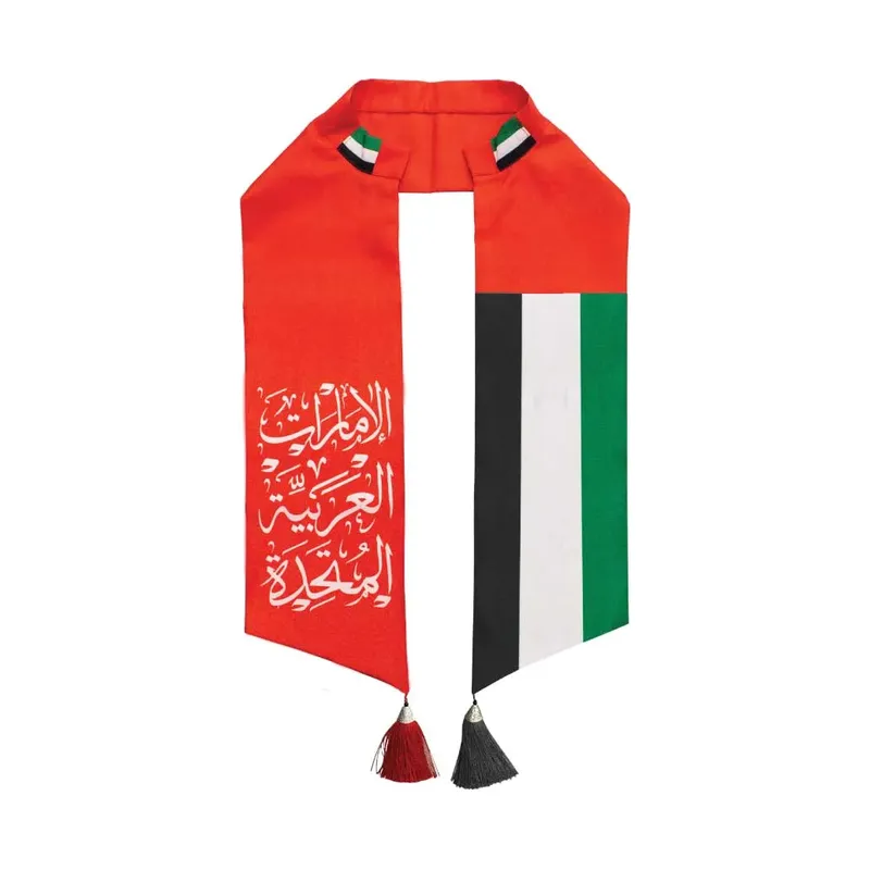 UAE Flag Satin Scarf