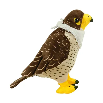 Falcon Plush Toys with White Scarf for Branding 22 cm