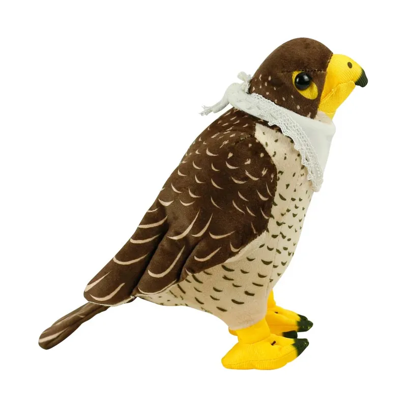 Falcon Plush Toys with White Scarf for Branding 22 cm