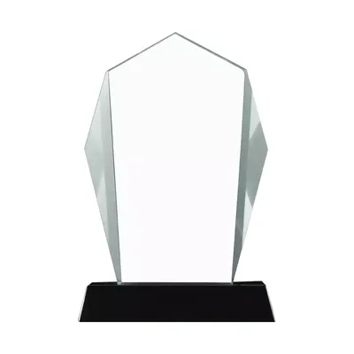 Crystal Award with Black Base in Wooden Box