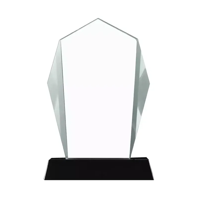 Crystal Award with Black Base in Wooden Box