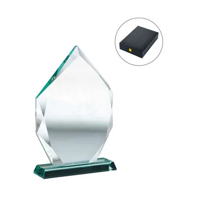 Iceberg Design Crystal Awards with Glass Base in Premium Box