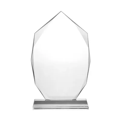 Wide Flame Crystal Awards with Glass base & Box