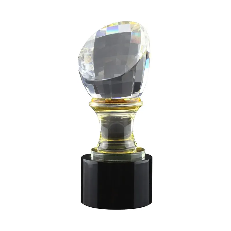 Crystal Glass Trophy in Wooden Box