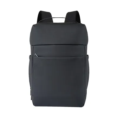 Plain black 15.6 inch laptop backpack