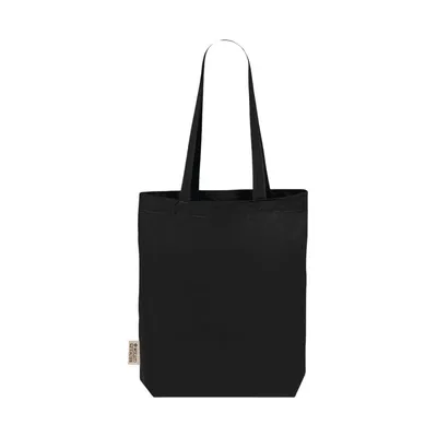 GRS recycled cotton tote bag with a gusset