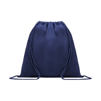 Upcycled denim drawstring bag