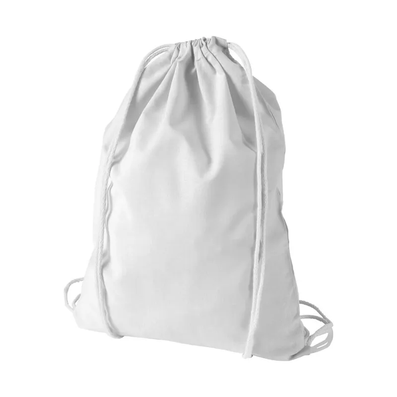 Cotton drawstring bag in natural, 240 GSM