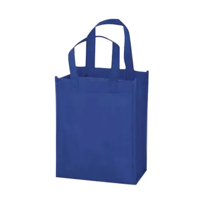 Non woven shopping bag, royal blue
