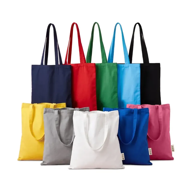 Recycled Cotton Bags, Durable Long Strap