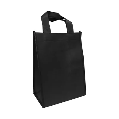 A5 Black Non Woven Shopping Bags