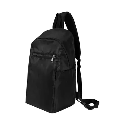 Sling Crossbody Bags In Black Nylon Material