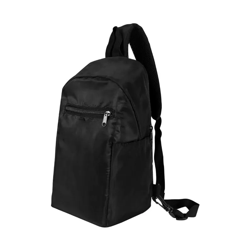 Sling Crossbody Bags In Black Nylon Material