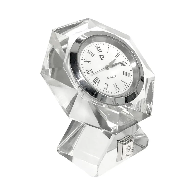 Pierre Cardin crystal hexagon desk clock