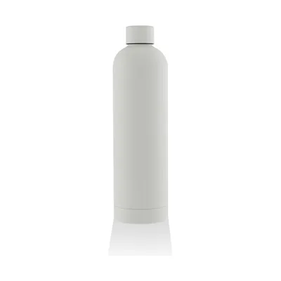 White soft touch insulated bottle, 750 ml