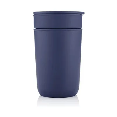 Ceramic tumbler with a recycled sleeve