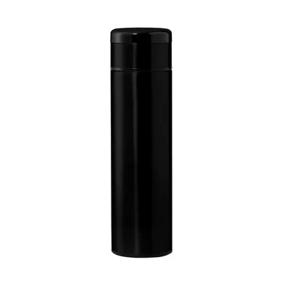 Double wall flask with a temperature lid