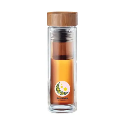 Glass and Bamboo Flask - Ramadan Gifts