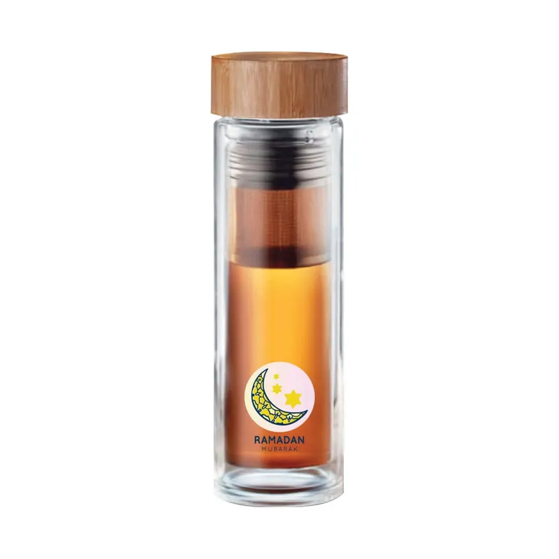 Glass and Bamboo Flask - Ramadan Gifts