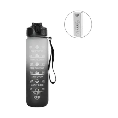 Motivational Time Marked Water Bottles 1000ml