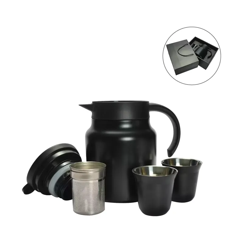 Arabic Tea & Coffee Pot with Cups Set 1000 ml