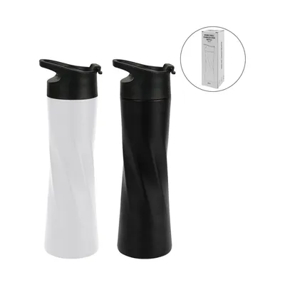 Double Wall SS Bottles Slim Waist Design Flip top Lid 500ml