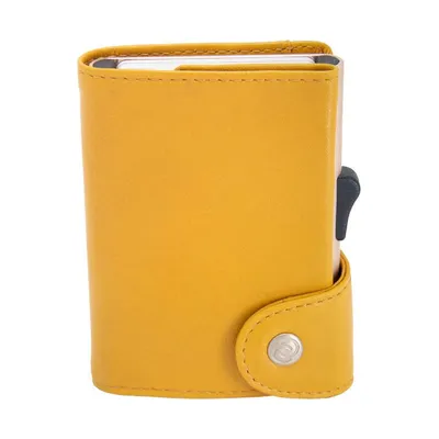 Slim Italian leather RFID wallet