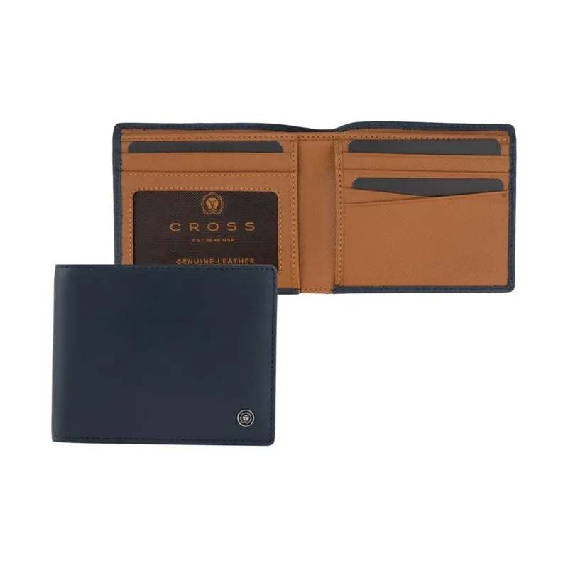 Cross two tone soft grain leather bifold wallet