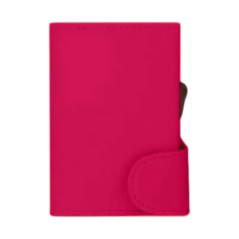 PU card holder wallet in pink
