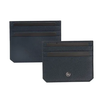 Cross pebble leather card holder, 6 cards