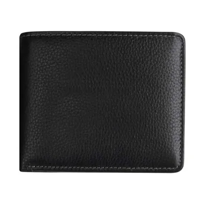 Tall antimicrobial leather wallet for men