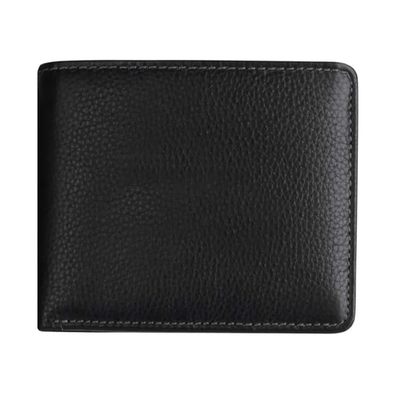 Tall antimicrobial leather wallet for men
