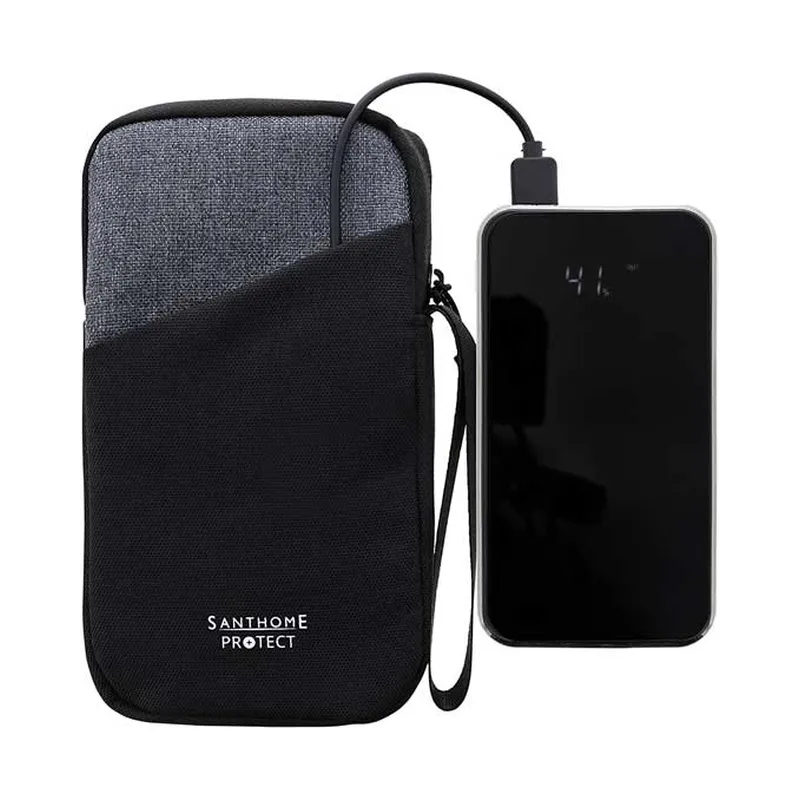 UV sterilising pouch for a phone