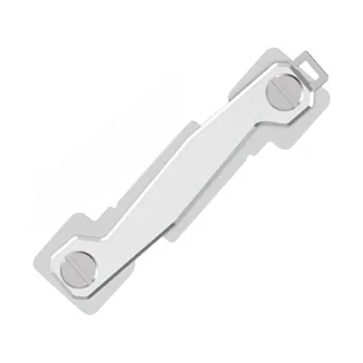 KIMSE keyring in a silver finish