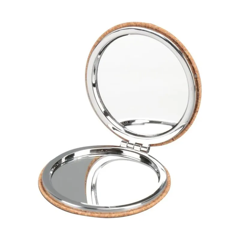 Cork pocket mirror