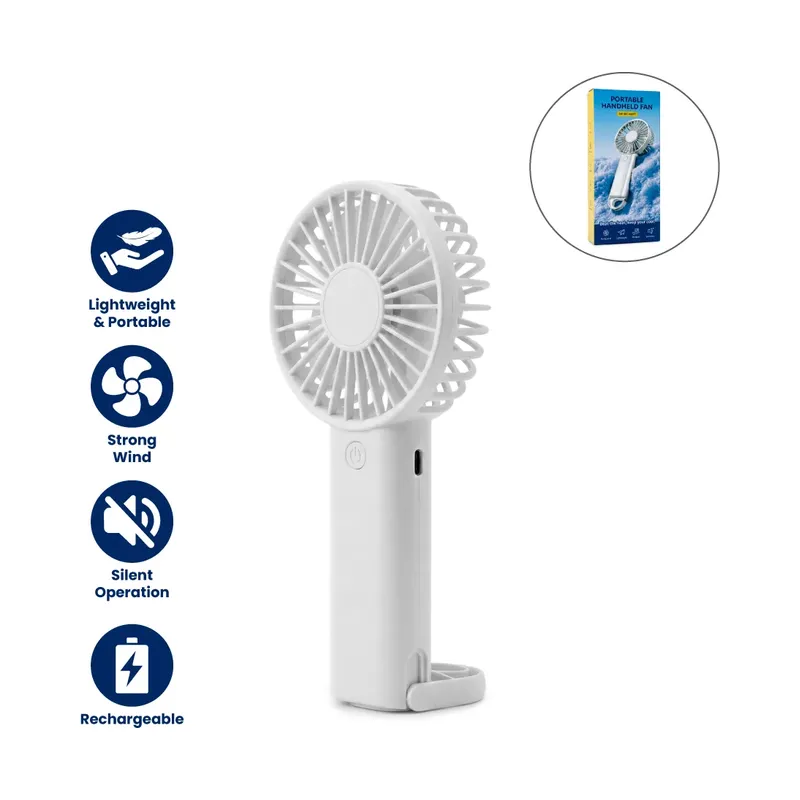 Portable Rechargeable Mini Fan, Compact, Lightweight, Portable, Type C