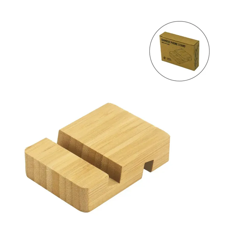 Bamboo Phone Stands with Two Different Slots