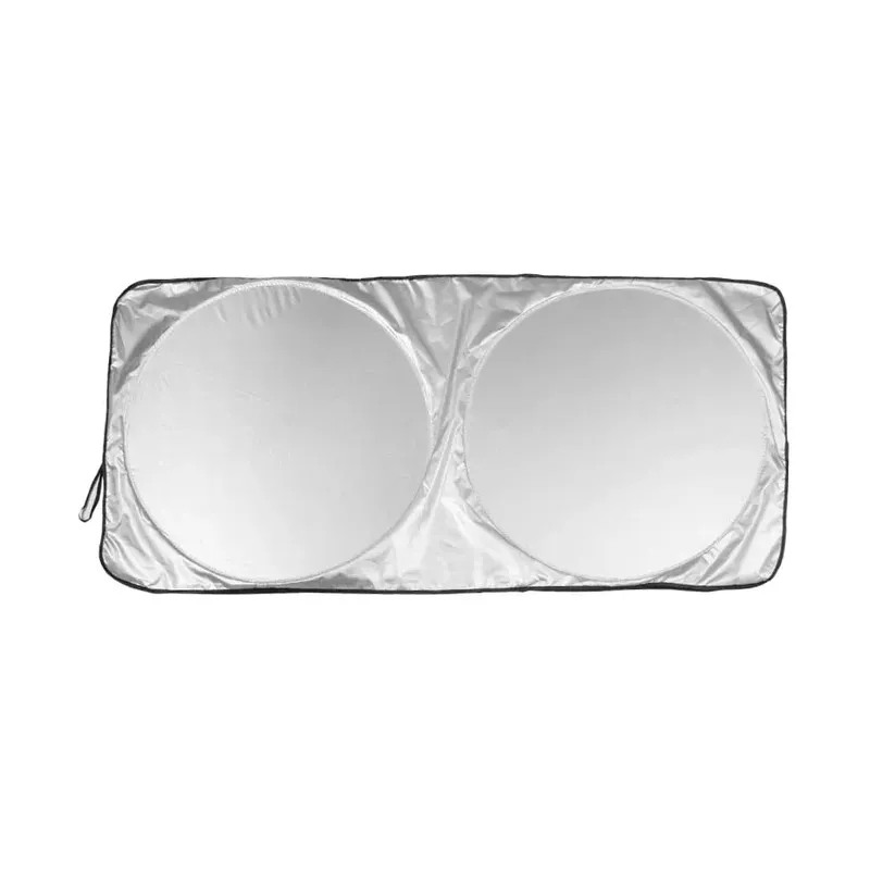Silver Nylon Car Sunshades Custom Promotional Item